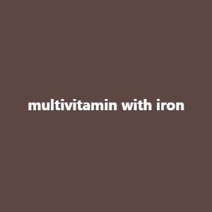 multivitamin with iron